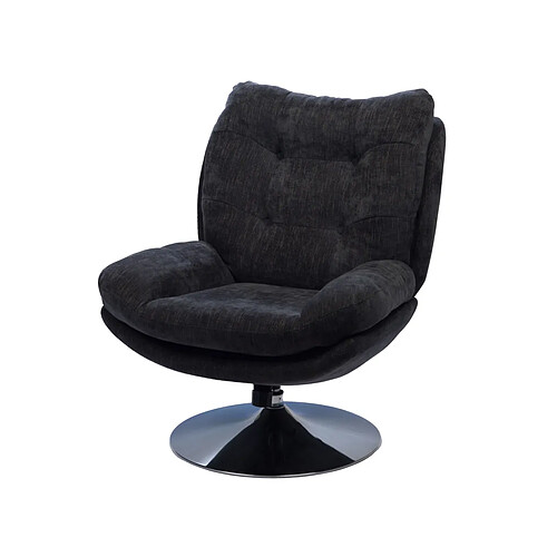 Amadeus Fauteuil pivotant Magnum Noir