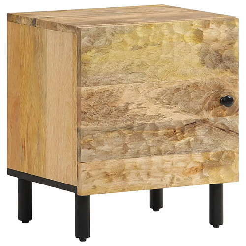 vidaXL Table de chevet 40x33x46 cm Bois de manguier solide