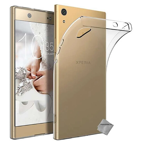 Htdmobiles Coque silicone gel fine pour Sony Xperia XA1 Ultra + film ecran - TPU TRANSPARENT