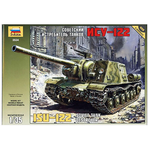 Zvezda Maquette Char : Canon Automoteur ISU-12