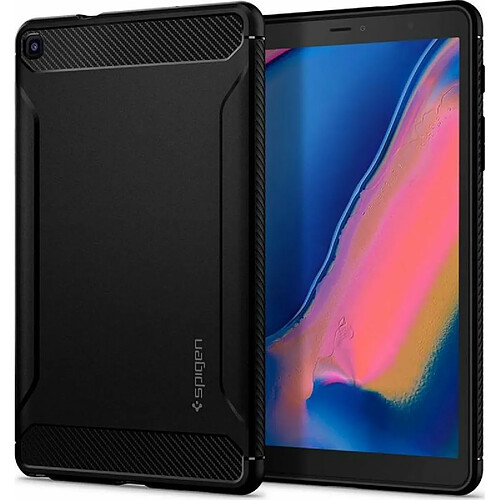 Spigen Sgp Spigen Rugged Armor Coque pour Samsung Galaxy Tab A 8.0 avec étui S Pen (2019) SM-P200/P205 Noir mat