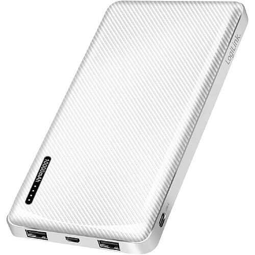 SANAG Pa0316W - Powerbank 10000 Mah, 2 Ports Usb-A (Pour Appareils) Avec Fonction De Charge Rapide, Usb-C + Micro-Usb (Charge De La Batterie Externe)