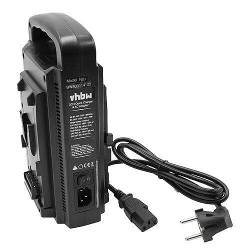 vhbw 220V double chargeur pour batterie d'appareil photo Sony BVP-50, BVP-550W, BVP-7, BVP-70, BVP-90, BVP-BVV5, BVW-200