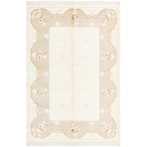 Vidal Tapis de laine 188x122 beige Darya