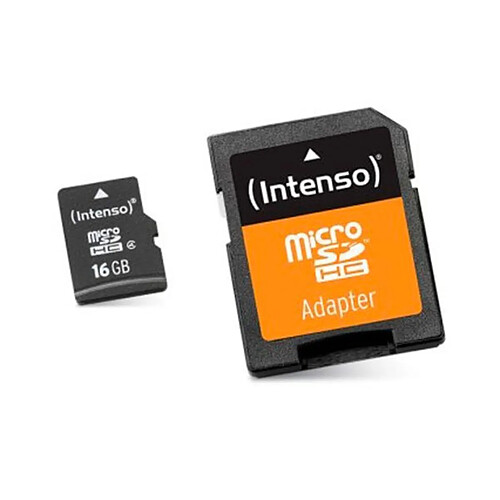 Totalcadeau Carte mémoire micro SD avec adapteur de classe 10 16Gb - Stockage informatique 16 Go pas cher