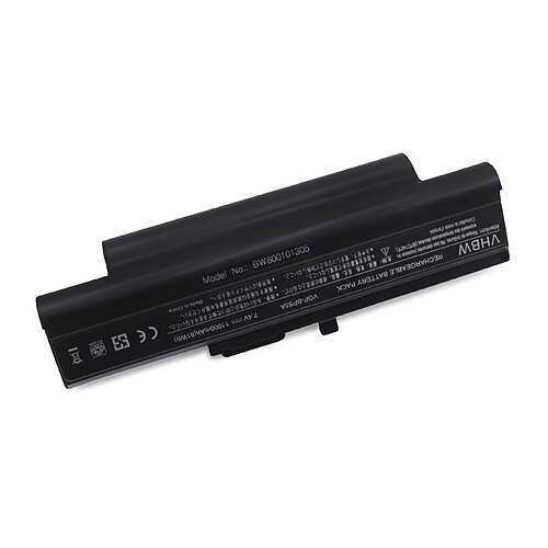 Vhbw Batterie LI-ION 11000mAh 7.4V noir compatible pour SONY VAIO remplace VGP-BPL5, VGP-BPL5A, VGP-BPS5, VGP-BPS5A