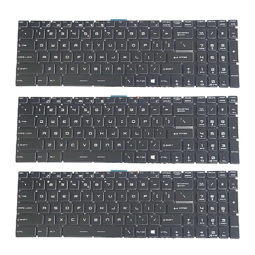 Ensemble De 3 Remplacements De Clavier Anglais Américain Pour MSI GE72 GE62 WS60 GS60 GS70 GT72