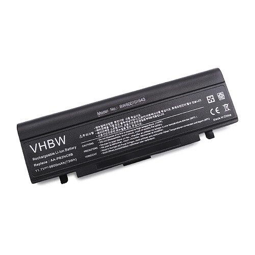 vhbw Batterie compatible avec Samsung R65-T2300 Biton, R65-T2300 Calix, R65-T2300 Carrew ordinateur portable Notebook (6600mAh, 11,1V, Li-ion)