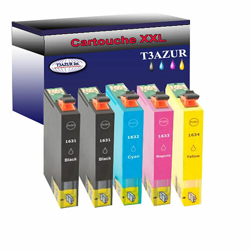 T3Azur 5x Epson T16XL-Compatible