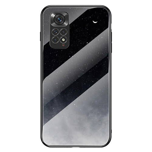 Coque en TPU anti-rayures, motif ciel étoilé croissant de lune étoilé pour votre Xiaomi Redmi Note 11 4G (Qualcomm)/Redmi Note 11S 4G