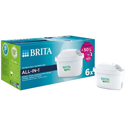 Pack de 6 cartouches maxtra pro pour carafe - 1050417 - BRITA