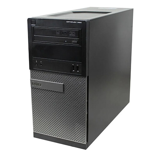 PC Tour Dell OptiPlex 390 MT Intel G630 RAM 8Go SSD 120Go HDMI Windows 10 Wifi · Occasion