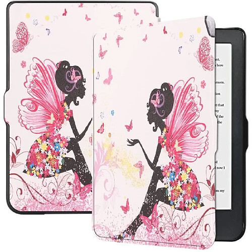 Power Direct Housse Kobo Clara HD Etui, Coque Support Clara HD - Fille et Papillon