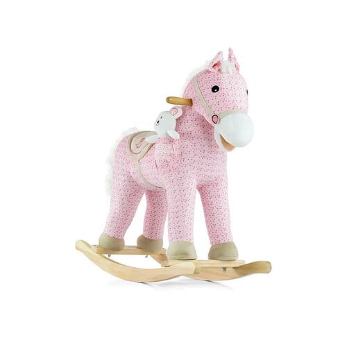 Milly Mally Cheval à Bascule Poney Rose