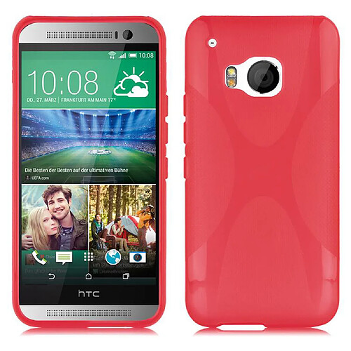 Cadorabo Coque HTC ONE M9 Etui en Rouge