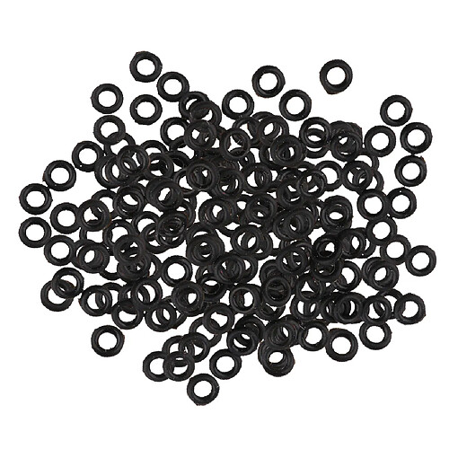 200pcs tige / vols fléchettes pointe joint en caoutchouc joint torique joint rondelle rondelle oeillet noir