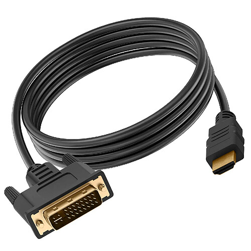 Avizar Câble Vidéo 3m HDMI mâle vers DVI mâle, Full HD 1080p