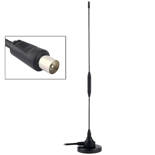 Wewoo Antenne noir Haute qualité 6DB VHF / UHF Empfang DVB-T