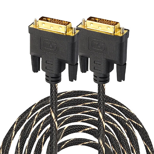 Wewoo Câbles DVI 24 + 1 Pin mâle vers DVI 24 + 1 Pin Adaptateur de grille 15m