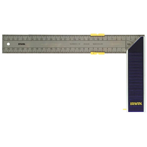 Irwin Equerre de menuisier à onglet en aluminium 300 mm de 10503544