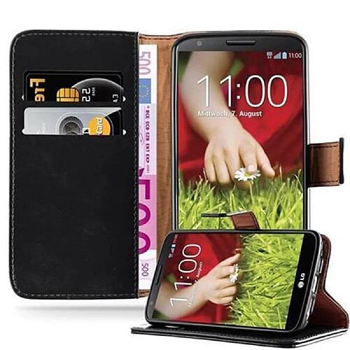 Cadorabo Coque LG G2 Etui en Noir