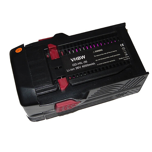 Vhbw Batterie 4000mAh (36V) pour outil Hilti TE6A, TE 6A, TE7A remplace B36, B36V.