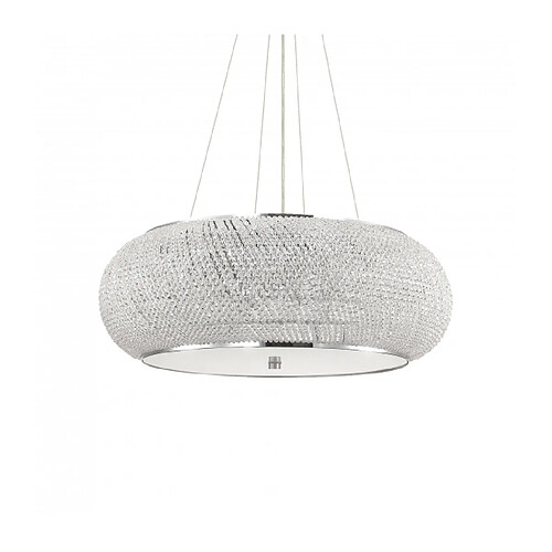 Ideal Lux Suspension Pasha 14 ampoules Verre,cristal,métal Or