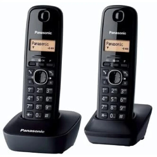 Panasonic telephone Duo sans fil DECT sans répondeur noir