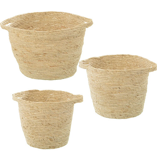 Lot de paniers Alexandra House Living 03768 Marron osier Rotin Fibre naturelle (3 Unités)