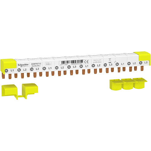 peigne - idt40 - 3p+n - 12 modules - schneider electric a9xpn712