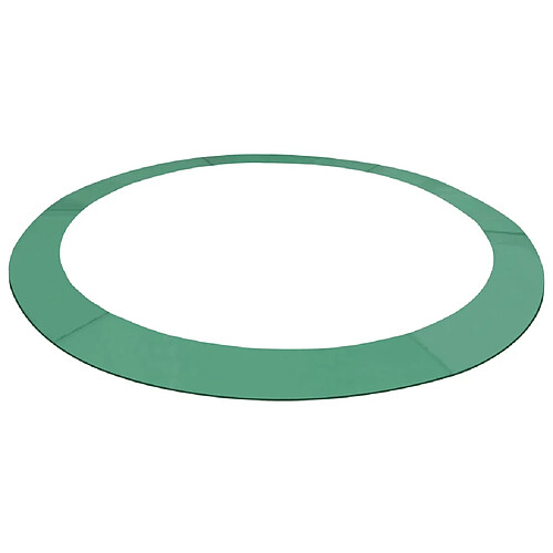 vidaXL Coussin de protection PE vert pour trampoline rond 4,57 m