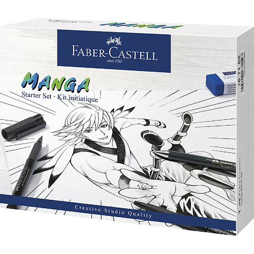 FABER-CASTELL Feutre PITT artist pen, kit de démarrage Manga ()