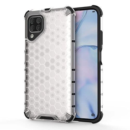 Coque en TPU combo antichoc motif nid d'abeille blanc pour votre Huawei P40 lite/Nova 7i/Nova 6 SE