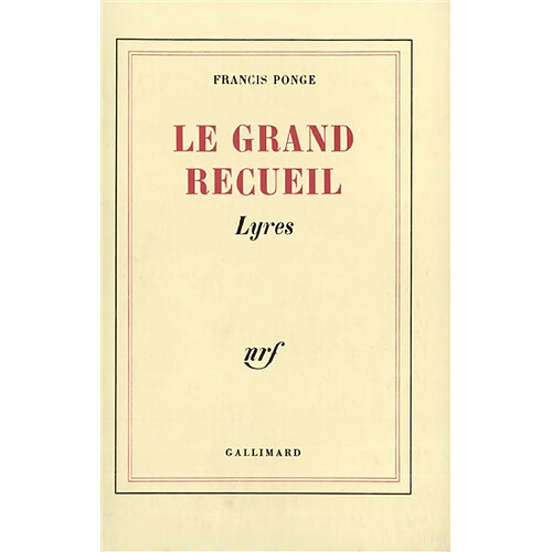 Le Grand recueil. Vol. 1. Lyres · Occasion