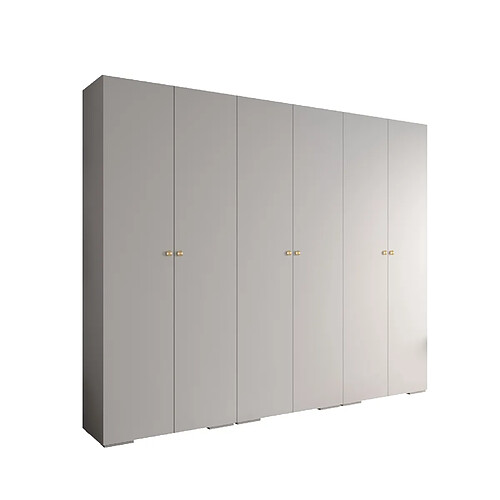 Abiks Meble Armoire Inova 2 À Portes Battantes 236,7/300/47 6 Portes (bianco/d’oro)