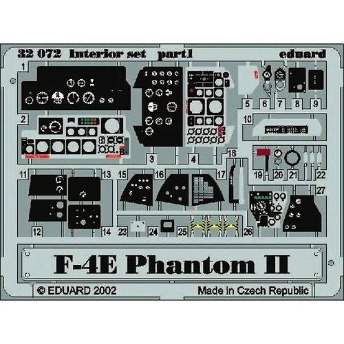 F-4E Phantom Interior für Tamyia Bausatz- 1:32e - Eduard Accessories