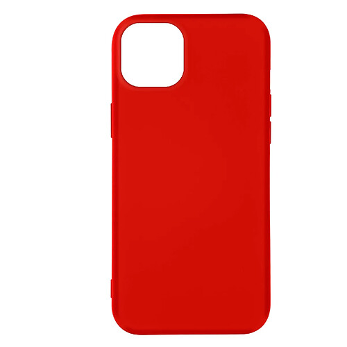 Avizar Coque iPhone 14 Plus Semi-rigide Soft-touch Fine rouge