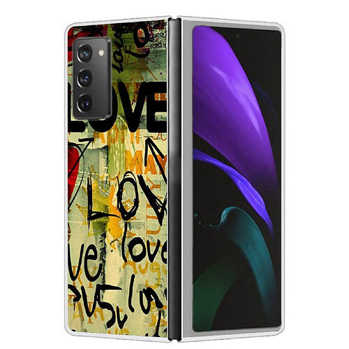 Coque en TPU antichoc, anti-rayures Love pour votre Samsung Galaxy Z Fold2 5G