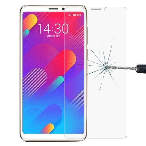 Wewoo Film de verre trempé protecteur de de bord d'arc de 0.26mm 9H 2.5D pour Meizu M8