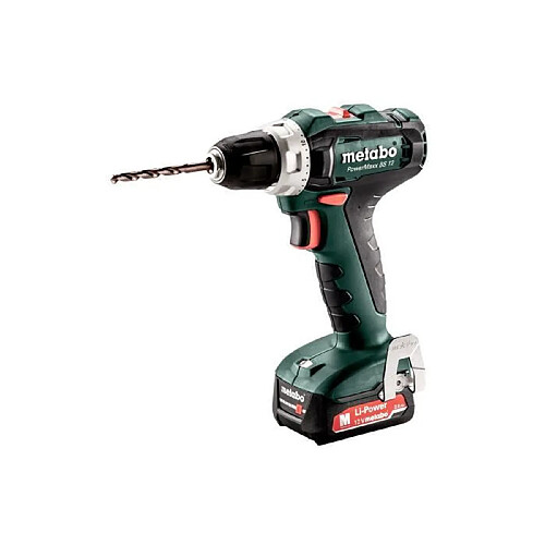 METABO Perceuse visseuse - PowerMaxx - BS 12 2 x 2,0 Ah Li-Power - SC60 Plus - coffret