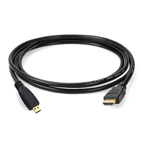 Câble HDMI-Micro-HDMI 3D Highspeed avec Ethernet (2 Mètre)