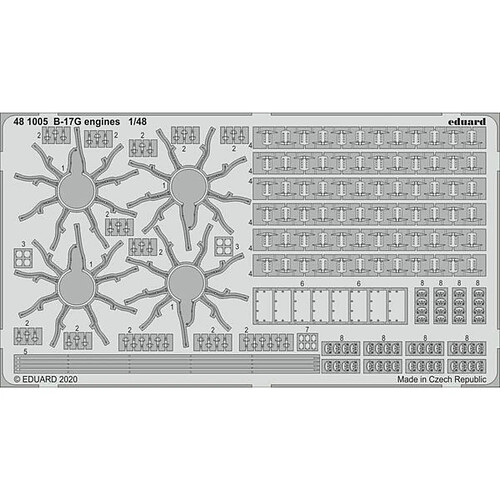 B-17G engines for HKM - 1:48e - Eduard Accessories