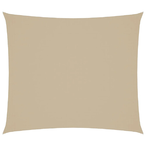 ComfortXL Voile De Parasol Tissu Oxford Rectangulaire 2x2,5 M Beige