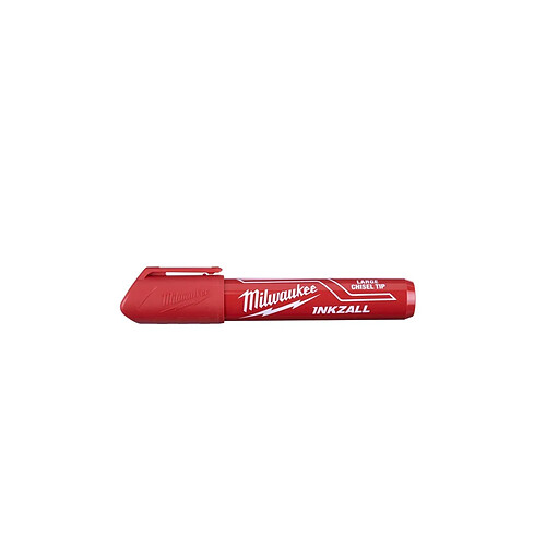 Marqueur pointe biseautée MILWAUKEE L - Rouge Inkzall 4932471556