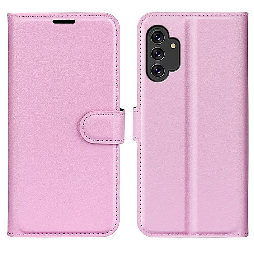 Etui en PU texture litchi rose pour votre Samsung Galaxy A13 4G