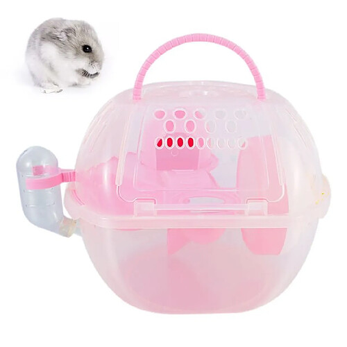 Universal Cage pour animaux de compagnie Portable Portable Cage Design Souple et Pratique Home Voyage Portable Ecureuil Texture Visible Hamster Sac à dos | Cage