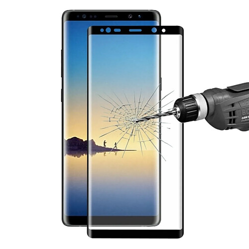 Wewoo Verre trempé noir pour Samsung Galaxy Note 8 0.26mm 9 H dureté de surface 3D Anti-déflagrant Plein écran incurvé en Film