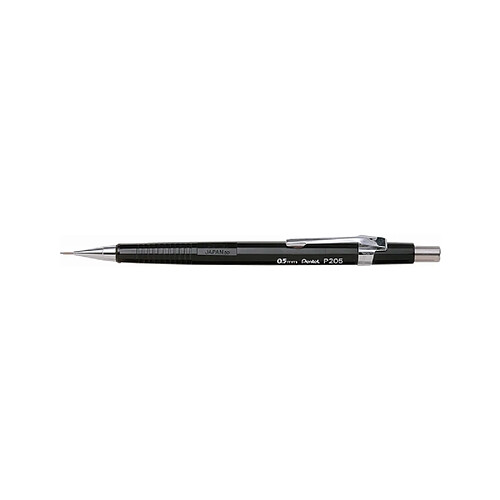 Pentel Porte-mines P 205, diamètre de mines: 0,5 mm, noir ()