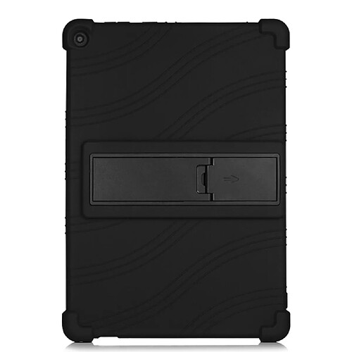 Coque en silicone avec béquille coulissante noir pour votre Lenovo Tab M10 Plus X606