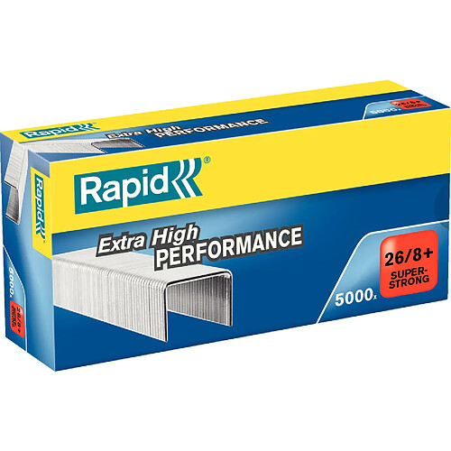 Rapid Agrafes Super Strong 26/8+, galvanisé ()